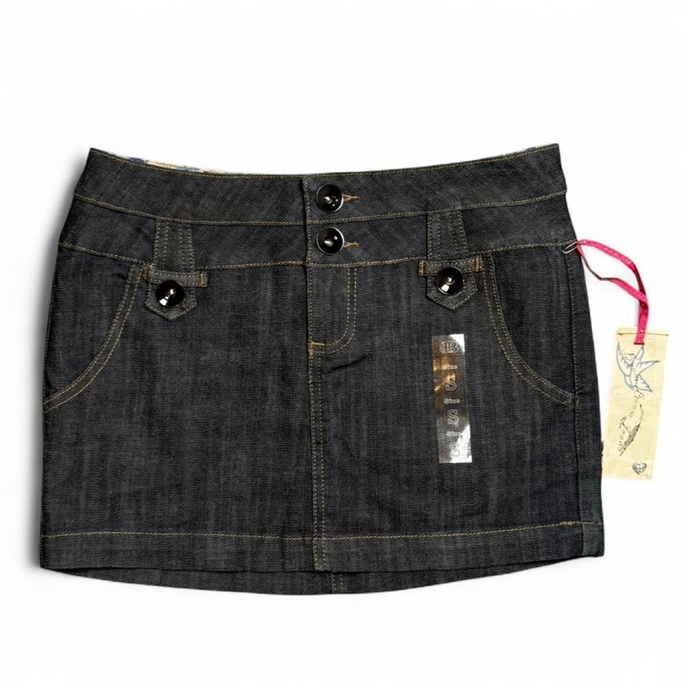 Y2K boom boom jeans mini denim skirt Size small
